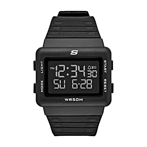 SKECHERS Herren Analog Quartz Uhr mit Silicone Armband SR1077 von Skechers