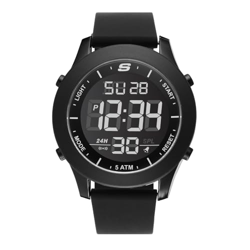 SKECHERS Herren Analog Quartz Uhr mit Silicone Armband SR5107 von Skechers
