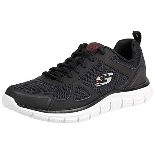 Skechers Herren Track-Scloric 52631-BKRD Sneaker, Black Red BKRD, 45 EU von Skechers