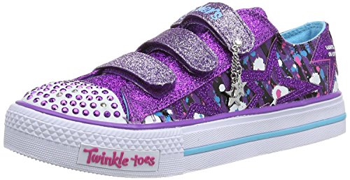 Skechers (SKEES) Mädchen, Funktionsschuh, Shuffles - Glitter n Glitz, lila (prtq), 33.5 von Skechers