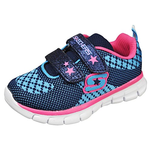 Skechers (SKEES) Mädchen, Funktionsschuh, Synergy-knittabit, blau (nvhp), 28 von Skechers