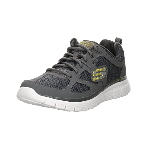 Skechers Herren Burns-agoura Sneakers, Charcoal Lime, 41 EU von Skechers