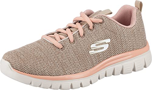 Skechers Damen Zapatillas Deportivas Mujer Graceful-Twisted Fortune Beige Low-top, 38 EU von Skechers