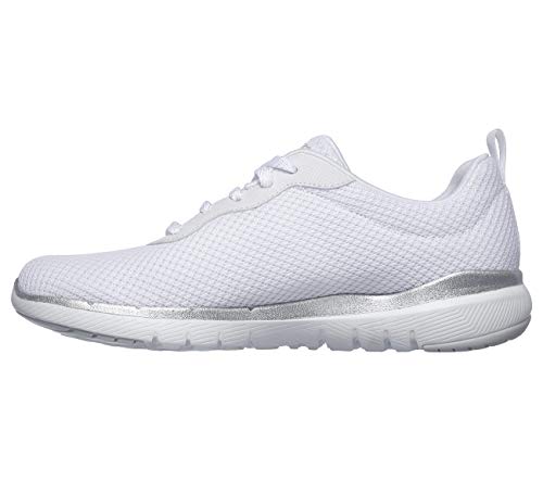 Skechers Damen Flex Appeal 3.0 First Insight Sneaker, White Silver, 36 EU von Skechers