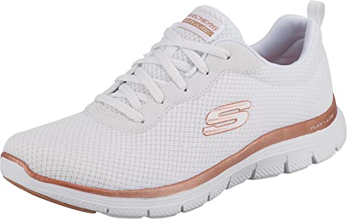 Skechers Damen Zapatillas Deportivas Mujer Mesh Lace-Up W Blanco Low-top, 40 EU von Skechers