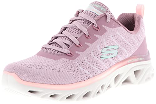 Skechers 149554/MVE Glide-Step Sport-New Wonder Damen Sneaker Sportschuhe Turnschuhe VEGAN Altrosa/weiß, Größe:40, Farbe:Lila von Skechers