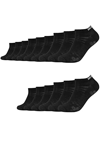 Skechers 15 Paar Unisex Sneaker Socken SK43022, Farbe:Black, Socken & Strümpfe:35-38 von Skechers