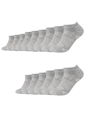 Skechers 15 Paar Unisex Sneaker Socken SK43022, Farbe:Light Grey Melange 3390, Socken & Strümpfe:35-38 von Skechers