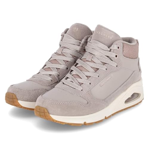 Skechers 177181 TPE Schnürstiefel Leder und Synthetik Damen in beige - Gr. 40 von Skechers