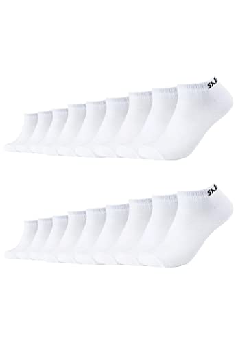 Skechers 18 Paar Unisex Sneaker Socken SK43022, Farbe:White, Socken & Strümpfe:35-38 von Skechers