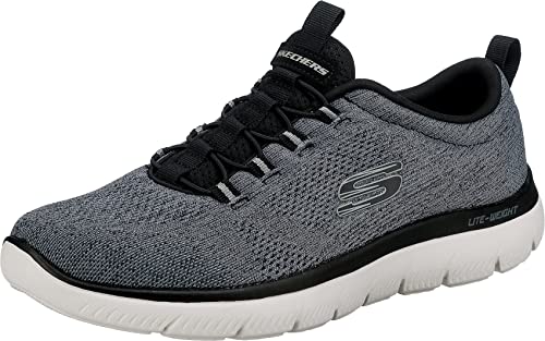Skechers Herren Men's Summits Louvin Slipper, Schwarz/Weiß, 42 EU von Skechers
