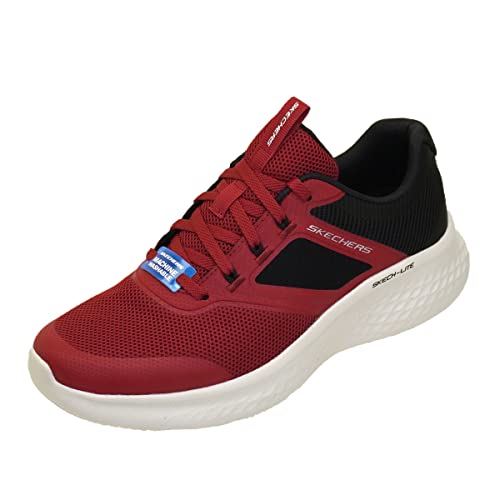 Skechers 232594 RDBK Herrenschuh Rot / Schwarz Schnürsenkel Memory Foam Sketch-Lite PRO-New Century Rot Schwarz 42, Rot Schwarz, 42 EU von Skechers
