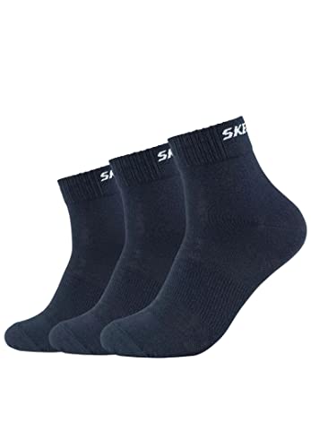 Skechers 3 Paar Unisex Quarter Socken SK42017, Farbe:Navy, Socken & Strümpfe:47-49 von Skechers