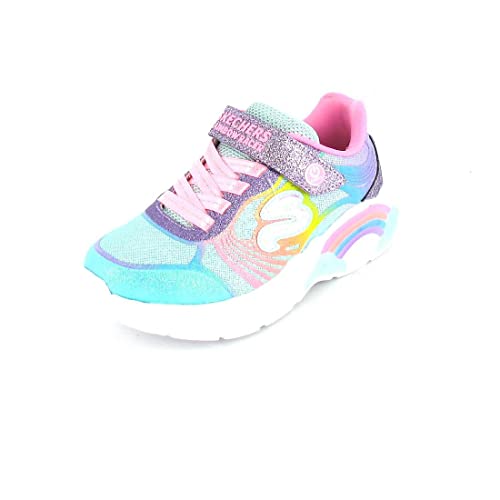 Skechers 302309L MLT Sneaker, Multi Sparkle Synthetic/Multi Trim, 33.5 EU von Skechers