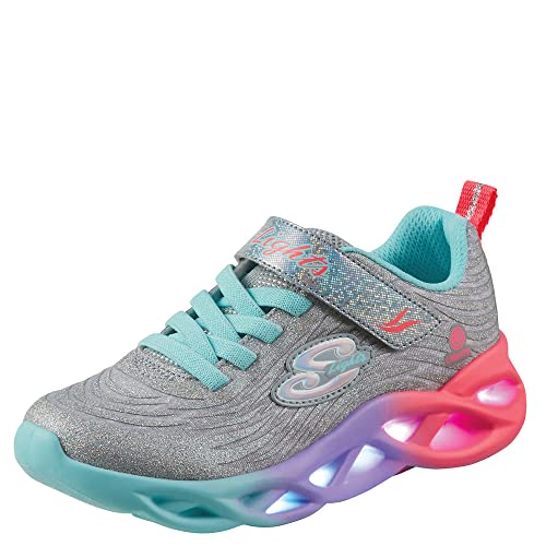 Skechers 302325L SMLT Sneaker, Silber/Mehrfarbig, 27 EU von Skechers