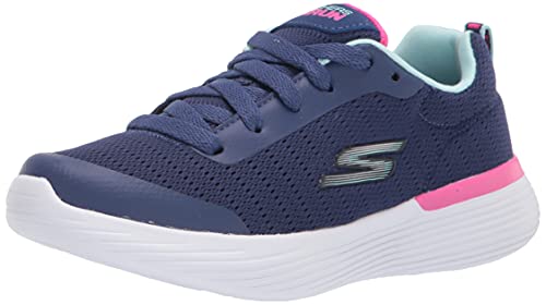 Skechers 302428L NVPK Sneaker, Navy Mesh/Pink Trim, 35 EU von Skechers