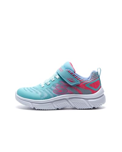 Skechers 302478L AQPK Sneaker, Aqua Mesh/Pink Trim, 33.5 EU von Skechers