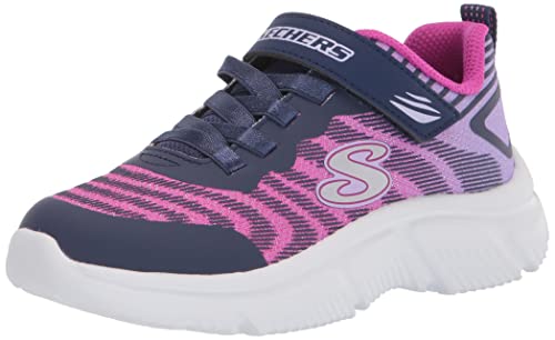 Skechers Mädchen 302478l Nvpk Sneaker, Navy Mesh Pink Trim, 29 EU von Skechers