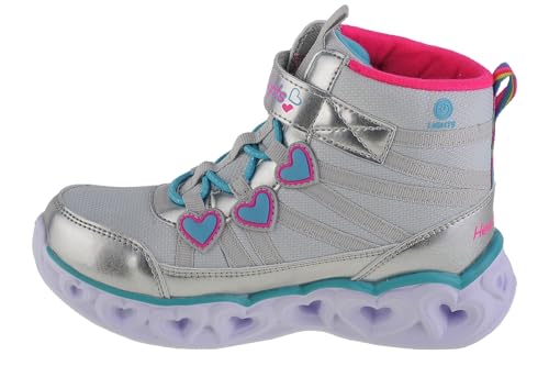 Skechers Heart Lights-Sweet Styling Winter, Boots, Silver Textile/Multi Trim, 31 EU von Skechers