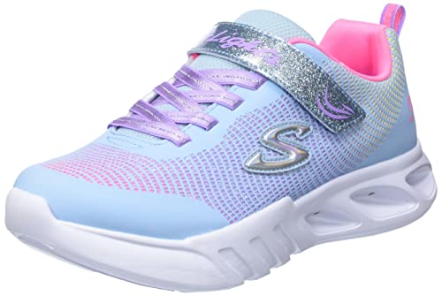 Skechers 303700L LBMT Sneaker, Light Blue Synthetic/Multi Trim, 32 EU von Skechers