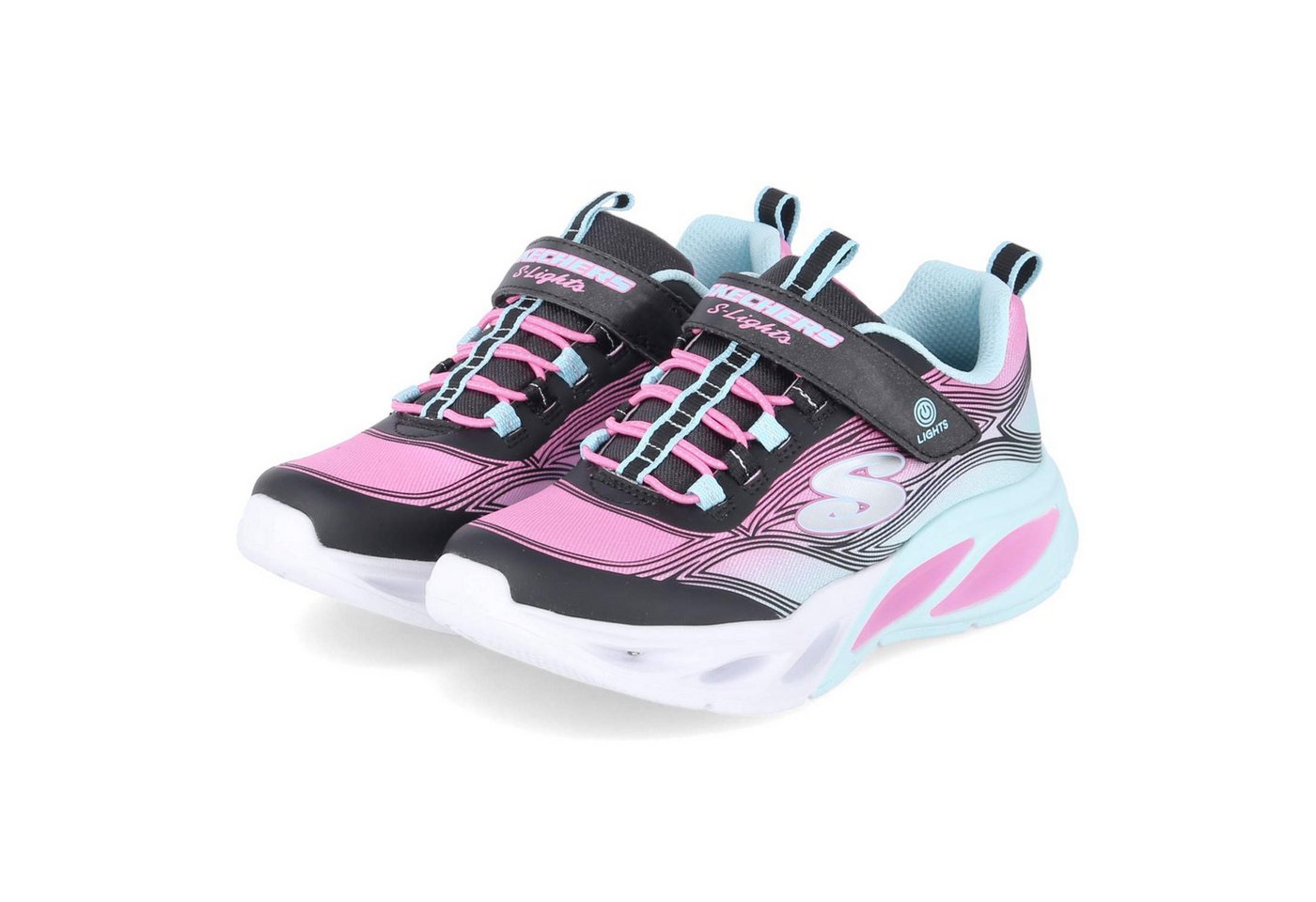 Skechers Skechers 303712L BKMT Mädchen Textil & Synthetik schwarz Slipper von Skechers