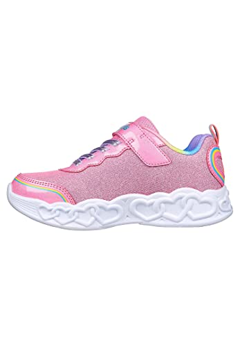 Skechers 303751l Pkmt Sneaker, Rosa Netzstoff mit Mehreren Zierteilen, 31 EU von Skechers