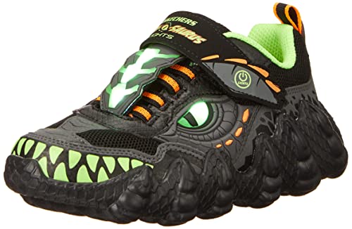 Skechers 400112L BKLM Sneaker, Black & Charcoal Synthetic/Textile/Lime Tri, 27.5 EU Skechers 400112L BKLM Sneaker, Black & Charcoal Synthetic/Textile/Lime Tri, 27.5 EU von Skechers