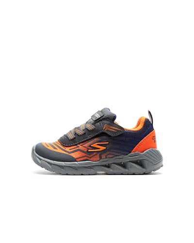 Skechers Jungen 401503n Ccor Sneaker , Anthrazit Synthetisches Netz orangefarbene Zierleiste, 22 EU von Skechers