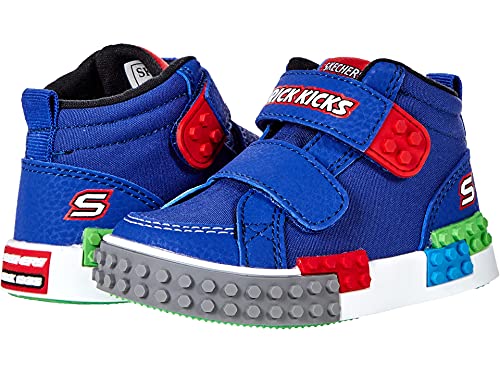 Skechers 402224N BLMT Sneaker, Blue Textile/Synthetic/Multi Trim, 23 EU von Skechers