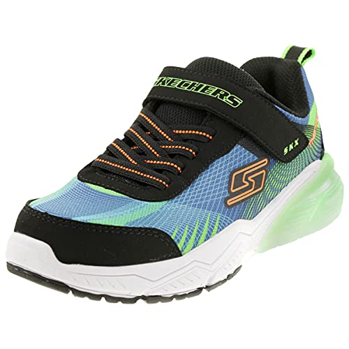 Skechers Jungen Thermoflux 2.0 Kodron sneakers sports shoes, Blue Lime Textile Black Orange Trim, 29 EU von Skechers