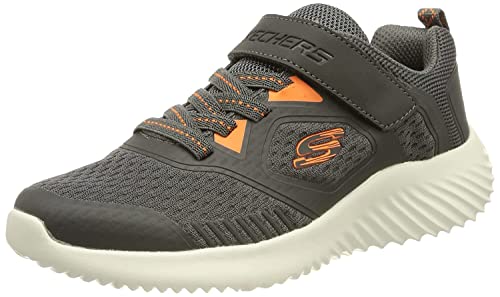 Skechers 403736L CCOR Sneaker, Charcoal & Orange Synthetic/Textile/Trim, 30 EU von Skechers