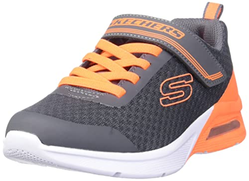 Skechers 403773L CCOR Sneaker, Charcoal Textile/Orange Trim, 28 EU von Skechers