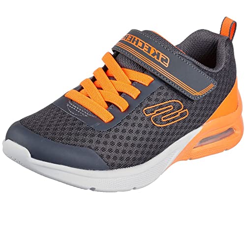 Skechers 403773L CCOR Sneaker, Charcoal Textile/Orange Trim, 28 EU von Skechers