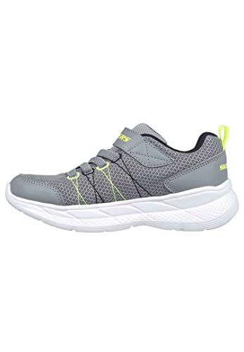 Skechers Jungen 403796l Gyyl Sneaker, Grau Textil Synthetik Gelb Schwarz Tri, 32 EU von Skechers