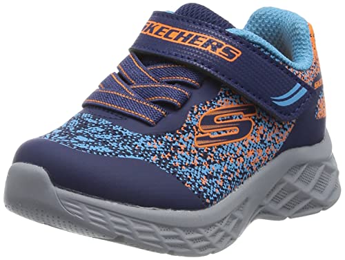 Skechers 403920n Nvbl Sportschuhe, Marineblauer synthetischer orangefarbener Rand, 21 EU von Skechers