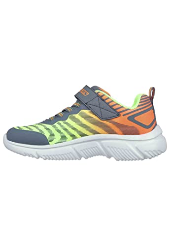 Skechers 405037l Lmcc Sneaker, Lime Orange Textil Anthrazit Synthetik, 31 EU von Skechers