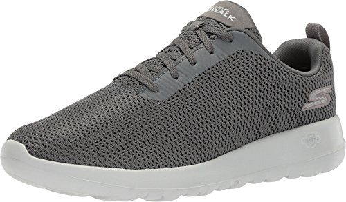 Skechers Herren Go Walk Max Effort Sneaker, Charcoal Textile Trim, 43.5 EU von Skechers