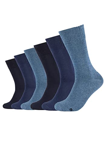 Skechers 6 Paar Herren Sportsocken Crew Socken SK41007, Farbe:Blue, Socken & Strümpfe:39-42 von Skechers