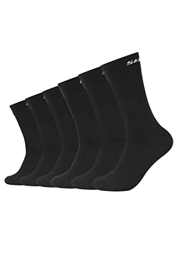 Skechers 6 Paar Unisex Basic Socken SK41040, Farbe:Black, Socken & Strümpfe:39-42 von Skechers