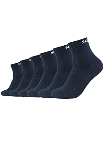 Skechers 6 Paar Unisex Quarter Socken SK42017, Farbe:Navy, Socken & Strümpfe:39-42 von Skechers