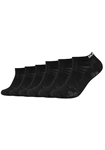 Skechers 6 Paar Unisex Sneaker Socken SK43022, Farbe:Black, Socken & Strümpfe:35-38 von Skechers