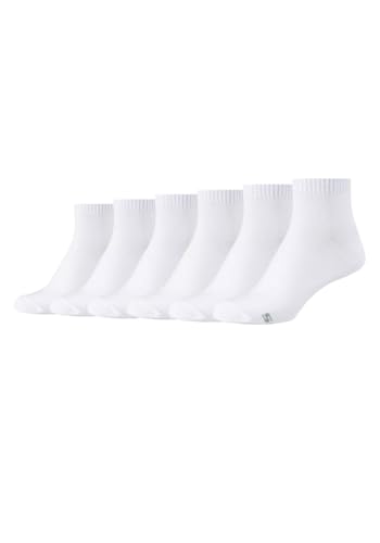 Skechers 6 Paar Women basic Quarter Damen Sportsocken Socken SK42005, Farbe:White, Socken & Strümpfe:39-42 von Skechers