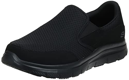 Skechers Herren Flex Advantage Sr Mcallen Küchenschuhe, Black Mesh Water Stain Repellent Spray, 46 EU von Skechers