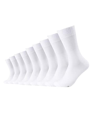 Skechers 9 Paar Herren Sportsocken Crew Socken SK41007, Farbe:White, Socken & Strümpfe:43-46 von Skechers