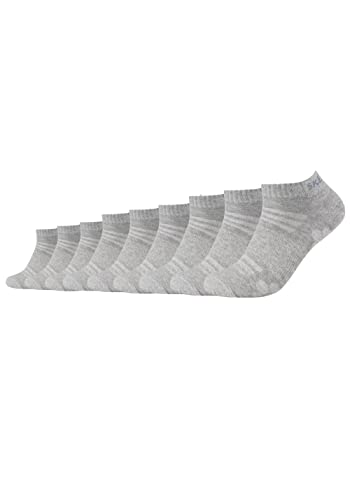 Skechers 9 Paar Unisex Sneaker Socken SK43022, Farbe:Light Grey Melange 3390, Socken & Strümpfe:39-42 von Skechers