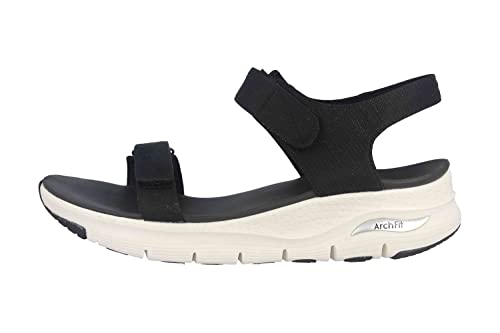 Skechers ARCH FIT TOURISTY Sandalen in Übergrößen Schwarz 119247 BLK große Damenschuhe, Größe:43 von Skechers