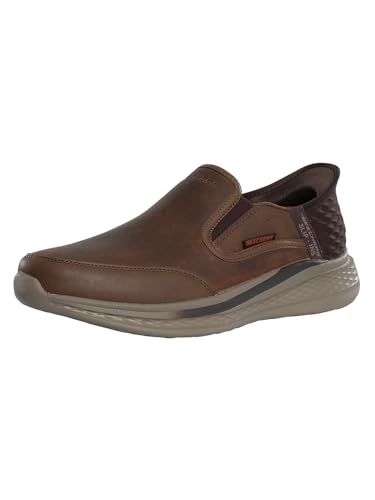 Skechers Herren Slip-In-Sneakers Mit Entspannter Passform Von Slade Cooper, Dark Brown, 40 EU von Skechers