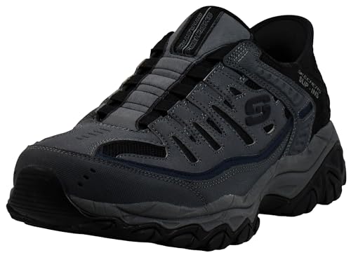 Skechers Afterburn M. Fit Ridgeburn Slip-In-Slipper für Herren, freihändig, Dunkelgrau, 9.5 Wide Skechers Afterburn M. Fit Ridgeburn Slip-In-Slipper für Herren, freihändig, Dunkelgrau, 9.5 Wide von Skechers