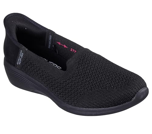 Skechers Damen Arya-Sweet Voice Hands Free Slip-ins Flacher Slipper, Black Knit, 39.5 EU Skechers Damen Arya-Sweet Voice Hands Free Slip-ins Flacher Slipper, Black Knit, 39.5 EU von Skechers