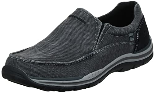 Skechers Herren Erwartet Avillo Mokassin, Schwarz, 45 EU Weit von Skechers